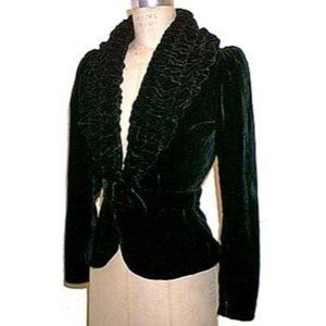 RARE Trashy Diva 1930s Silk Velvet Opera Jacket